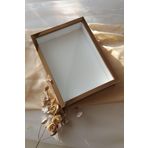 Verda Çerçeve 30X40 Cm 7 Cm Bronz Derin Gül Anı Çerçevesi! Gül Kutusu-Hkm Ticaret-İsimsiz