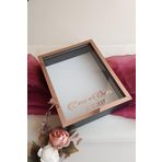 Verda Çerçeve 30X40 Cm 7 Cm Derin Siyah-Rose Gül Anı Çerçevesi! Gül Kutusu-Hkm Ticaret