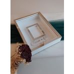 Verda Çerçeve 30X40 Cm Beyaz- Gümüş Gül Anı Çerçevesi! Fotoğraf Çerçevesi! Gül Anı Çerçevesi-Hkm Ticaret