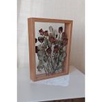 Verda Çerçeve 30x40 Cm Çift Yönlü Anı Çerçevesi! Gül Kutusu Şeffaf Gül Kutusu Kahverengi