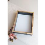 Verda Çerçeve 30X40 Cm Derin Siyah-Gold Özel Gün Çiçekleri Için Anı Çerçevesi! Gül Çerçeve Kutusu!