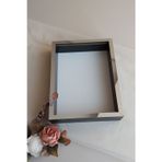 Verda Çerçeve 30X40 Cm Derin Siyah-Gümüş Özel Gün Çiçekleri Için Anı Çerçevesi! Gül Çerçeve Kutusu!