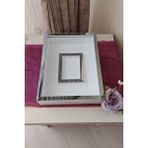 Verda Çerçeve 30x40 Cm Fotoğraf Bölümlü Gül Saklama Anı Çerçevesi-6 Cm Anı Çerçevesi Gül Kutusu! Beyaz-füme