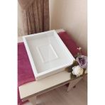 Verda Çerçeve 30x40 Cm Fotoğraf Bölümlü Gül Saklama Anı Çerçevesi-6 Cm Anı Çerçevesi Gül Kutusu! Beyaz-üçgen
