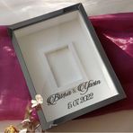 Verda Çerçeve 30X40 Cm Füme Pleksi Kaplı Fotoğraf Alanlı Model Tasarım Gül Kutusu Anı Çerçevesi! Ayna Çerçeve!