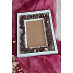 Verda Çerçeve 30x40 Cm Gerçek Gülleri İle Beraber Anı Çerçevesi! Beyaz