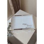 Verda Çerçeve 30X40 Cm Gümüş Pleksili Yatay Model Tasarım Gül Kutusu Anı Çerçevesi! Ayna Çerçeve!
