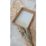Verda Çerçeve 30X40 Cm Isimli Ve Tarihli Derin Bambu Anı Çerçevesi! Gül Çerçeve Kutusu! Geniş Ve Derin Gül Kutusu!