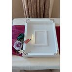 Verda Çerçeve 30x40 Cm Ledli Beyaz-klasik(BRONZ) Fotoğraf Bölümlü Tasarım Gül Kutusu Anı Çerçevesi! Isimsiz