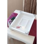 Verda Çerçeve 30x40 Cm Ledli Beyaz-klasik(FÜME) Fotoğraf Bölümlü Tasarım Gül Kutusu Anı Çerçevesi! Isimsiz