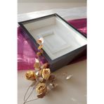 Verda Çerçeve 30X40 Cm Ledli Füme Pleksi Kaplı Fotoğraf Bölümlü Tasarım Gül Kutusu Anı Çerçevesi! Isimsiz