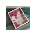 Verda Çerçeve 30x40 Cm Ledli İsimli Derin Tasarım Gül Kutusu Anı Çerçevesi! Ayna Çerçeve!
