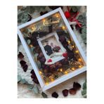 Verda Çerçeve 30x40 Cm Ledli İsimli Fotoğraf Bölümlü Tasarım Gül Kutusu Anı Çerçevesi! Ayna Çerçeve!