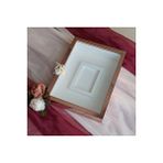 Verda Çerçeve 30x40 Cm Ledli Rose Pleksi Kaplı Fotoğraf Bölümlü Tasarım Gül Kutusu Anı Çerçevesi! Isimsiz Pembe
