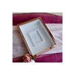 Verda Çerçeve 30x40 Cm Rosegold Fotoğraf Bölümlü Gül Saklama Anı Çerçevesi-6 Cm Anı Çerçevesi Gül Kutusu Pembe