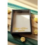 Verda Çerçeve 30X40 Cm Siyah 7 Cm Derin Gül Anı Çerçevesi! Gül Kutusu-Hkm Ticaret