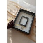 Verda Çerçeve 30X40 Cm Siyah Fotoğraf Alanlı Model Tasarım Gül Kutusu Anı Çerçevesi! Ayna Çerçeve!