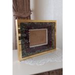 Verda Çerçeve 30X40 Cm Verda Gold Anı Çerçevesi! Özel Gün Çiçekleri Için Gül Kutusu! Isimsiz