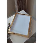 Verda Çerçeve 32X42 Cm 5 Cm Derin Gold Kaplı Gül Anı Çerçevesi! Gelin Buketleri Için