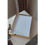 Verda Çerçeve 32X42 Cm 5 Cm Derin Gold Kaplı Gül Anı Çerçevesi! Gelin Buketleri Için