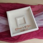 Verda Çerçeve 35X35 Cm Fotoğraf Bölümlü Tasarım Gül Kutusu Anı Çerçevesi! Ayna Çerçeve!