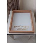 Verda Çerçeve 40x50 Cm Bambu Gül Anı Çerçevesi! Derin Ledsiz Çerçeve! Gül Anı Çerçevesi-gelin Buketleri Için Kahverengi