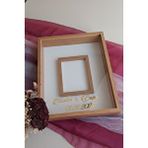 Verda Çerçeve 40x50 Cm Bambu Yeni Trend 8 Cm Derinliğinde Fotoğraf Bölümlü Ledsiz Çerçeve! Gül Kutusu Kahverengi