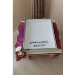 Verda Çerçeve 40X50 Cm Beyaz-Füme Derin Ledsiz Gül Anı Çerçevesi! Gül Kutusu