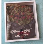 Verda Çerçeve 40X50 Cm Beyaz Gül Anı Çerçevesi! Derin Çerçevesi! Ledsiz Gül Anı Çerçevesi-Gelin Buketleri Için
