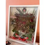 Verda Çerçeve 40X50 Cm Beyaz Gül Anı Çerçevesi! Ledsiz Derin Çerçeve! Gül Anı Çerçevesi-Gelin Buketleri Için