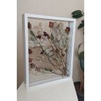 Verda Çerçeve 40x50 Cm Çift Yönlü Derin Gül Çerçevesi! Gelin Buketi Çerçevesi! Beyaz