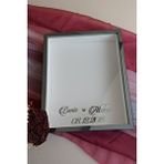 Verda Çerçeve 40x50 Cm Füme Derin Anı Çerçevesi- Ledsiz Gül Kutusu-beyaz Zemin! Yeni Moda Çerçeve Mavi