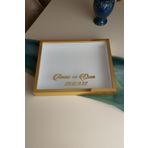 Verda Çerçeve 40X50 Cm Gold Pleksi Kaplı Yatay Derin Gül Anı Çerçevesi! Gül Kutusu
