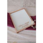 Verda Çerçeve 40X50 Cm Rosegold Pleksi Kaplı Ledli Derin Gül Anı Çerçevesi! Gül Kutusu