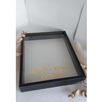 Verda Çerçeve 40X50 Cm Siyah Gül Anı Çerçevesi! Ledsiz Derin Çerçeve! Gül Anı Çerçevesi-Gelin Buketleri Için