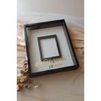 Verda Çerçeve 40x50 Cm Yeni Trend 8 Cm Derinliğinde Siyah Renk Ledsiz Fotoğraf Bölümlü Çerçeve! Gül Kutusu
