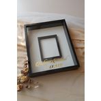 Verda Çerçeve 40X50 Cm Yeni Trend Fotoğraf Bölümlü Siyah Renk Ledsiz Derin Çerçeve! Gül Kutusu