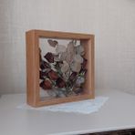 Verda Çerçeve Bambu 25X25 cm Çift Yönlü Anı Çerçevesi! Gül Kutusu Şeffaf Gül Kutusu