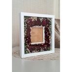 Verda Çerçeve Hkm Ticaret 25x25 Cm Fotoğraf Bölümlü Anı Çerçevesi-özel Gün Çiçeklerinizi Kendiniz Tasarlayın! Beyaz