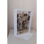 Verda Çerçeve Isimli Beyaz 30x40 Cm Çift Yönlü Anı Çerçevesi! Gül Kutusu Şeffaf Gül Kutusu Beyaz