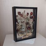 Verda Çerçeve Isimli Siyah 30X40 Cm Çift Yönlü Anı Çerçevesi! Gül Kutusu Şeffaf Gül Kutusu