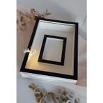 Verda Çerçeve Ledli 25X35 Cm Siyah-Beyaz Fotoğraf Alanlı Model Tasarım Gül Kutusu Anı Çerçevesi! Isimsiz Ledli!