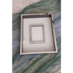 Verda Çerçeve Ledli 40X50 Cm Siyah-Gümüş Gül Anı Çerçevesi! Fotoğraf Bölümlü Çerçeve! Gül Anı Çerçevesi