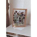Verda Çerçeve Ledli Isimli 30x40 Cm Bambu Çift Yönlü Anı Çerçevesi! Gül Kutusu Şeffaf Gül Kutusu Kahverengi