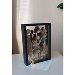 Verda Çerçeve Ledli Ve İsimli 25X35 Cm Çift Yönlü Derin Gül Çerçevesi! Gelin Buketi Çerçevesi!