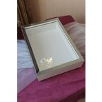 Verda Çerçeve Ledli Yeni Trend 25X35 Cm Gümüş Derin Gül Tasarım Çerçevesi! Gül Kutusu Anı Çerçevesi! Isimsiz