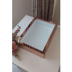 Verda Çerçeve Ledsiz Yeni Trend 25X35 Cm Rosegold Derin Gül Tasarım Çerçevesi! Gül Kutusu Anı Çerçevesi! Isimsiz
