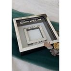 Verda Çerçeve Siyah-gümüş 25x25 Cm Fotoğraf Bölümlü Verda Anı Çerçevesi-6 Cm Derinlikli Anı Çerçevesi