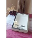 Verda Çerçeve Yeni Model 25X35 Cm Beyaz-Füme Ledli Derin Gül Tasarım Çerçevesi! Gül Kutusu Anı Çerçevesi! Isimli