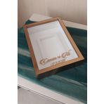 Verda Çerçeve Yeni Model 25X35 Cm Bronz Ledsiz Fotoğraf Alanlı Model Tasarım Gül Kutusu Anı Çerçevesi! Isimli